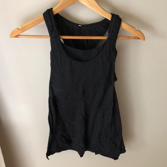 Sz 4 flowy open lulu tank with sports bra